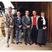 Musuem Staff outside Museum