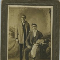 Otto Hinz and Bill Yanda (sitting)