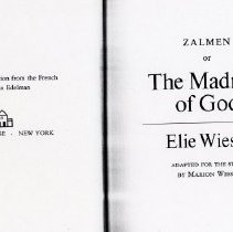 Zalmen, Or the Madness of God