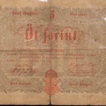 Ot Forint bank note - September 1, 1848