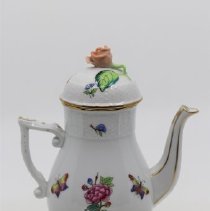Coffee pot - red floral side
