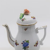 Coffee pot - blue floral