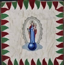 Banner other side showing Mary with Baby Jesus