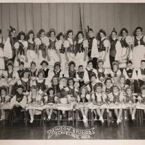 1954 photo of W.S. Reformed Church Harvest festival dance group