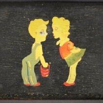 Box - painted boy & girl