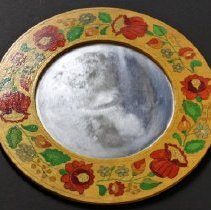 Mirror with wooden frame