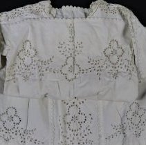 Slip with cut work embroidery