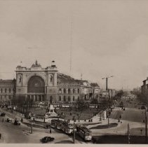 Photo postcard of Eastern Railyard