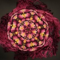 Matyo tablecloth - overhead view