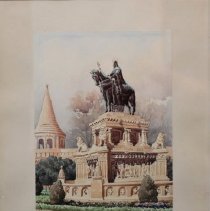 Print - Szent Istvan Szobor - Close-up