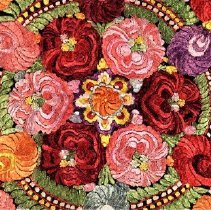 Detail of Matyo tablecloth