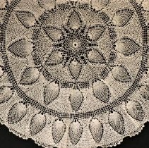 Lace round tablecloth