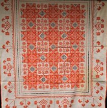 Cross-stitch tablecloth