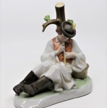 Zsolnay Porcelain Shepherd - Front view