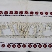 Homespun embroidered towel