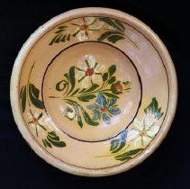 Decorative folk art bowl