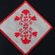 Kalotaszeg style embroidered doily