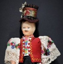 Boy doll in Matyo costume