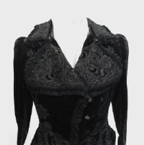 Black Velvet  embroidered evening jacket
