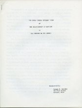 Solomon baptism paper