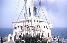 View from the front of the ship.