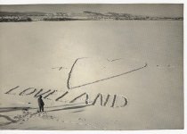 Heart in the snow of Lake Loveland