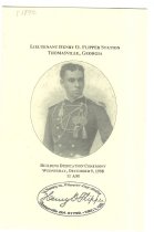 Lieutenant Henry O. Flipper Building Dedication