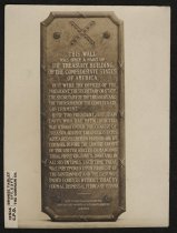 CSA Treasury Building Commemorative Plaque