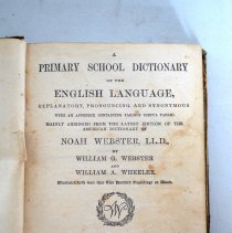 A Primary School Dictionary of the English Language by Noah Webster