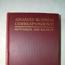 Advance Business Correspondence by George Burton Hotchkiss