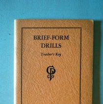 Brief-Form Drills, Teacher's Key by Edith V. Bisbee