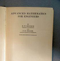 Advanced Mathematics for Engineers by H.W. Reddick and F.H. Miller