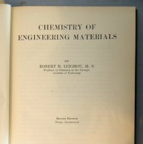 Chemistry of Engineering Materials by Robert B. Leighou