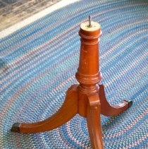 Table Legs (triple-footed with metal ends and top-mounting bolts; a pair)