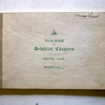 Year Book for Delphian Chapters, Second Year