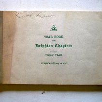 Year Book for Delphian Chapters, Third Year