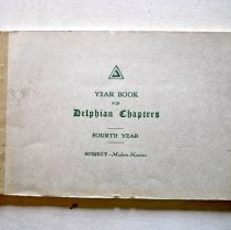 Year Book for Delphian Chapters, Fourth Year