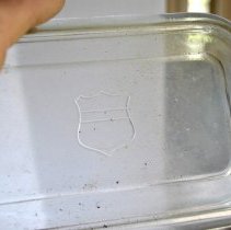 Storage Container (with glass lid and Federal Shield design)