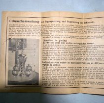 Torsion Pendulum Clock Instructions