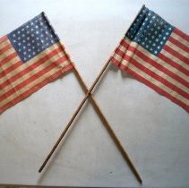 U.S. Flags (48 stars; a joined pair)