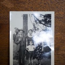 Clarke Scott, Loretta Ewell with son Scott, Nora Scott