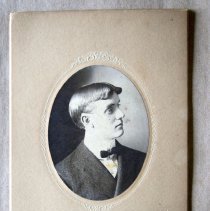 Bust of a man in profile