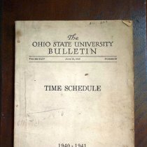 Bulletin: Time Schedule, 1940-1941