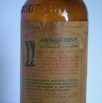 Absorbine Veterinary Liniment Bottle