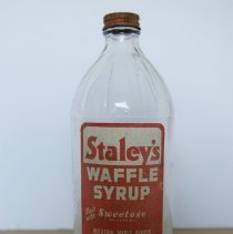 Staley's Waffle Syrup Bottle (with label and cap)