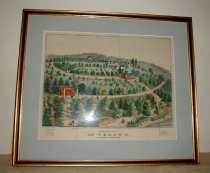 "Bird's Eye View of Mt. Vernon. The Home of Washington"