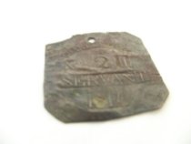 ID badge worn by enslaved person in Charleston, SC
No.211/Servant