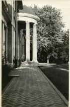 Temple Portico Profile from Southwest Lawn
