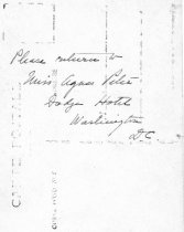 Back of Postcard of Agnes and Soldiers