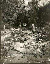 Child Standing at a Ravine